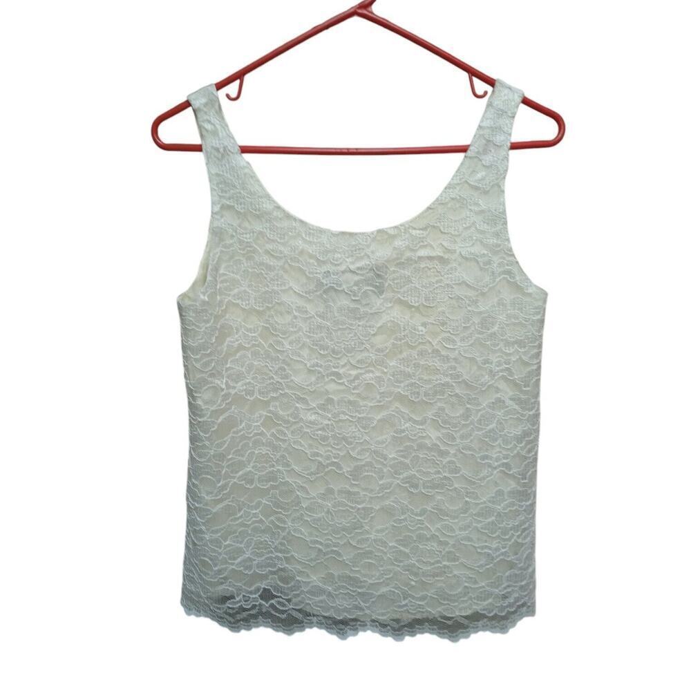 ByChoice Vintage Lace Top Size M White